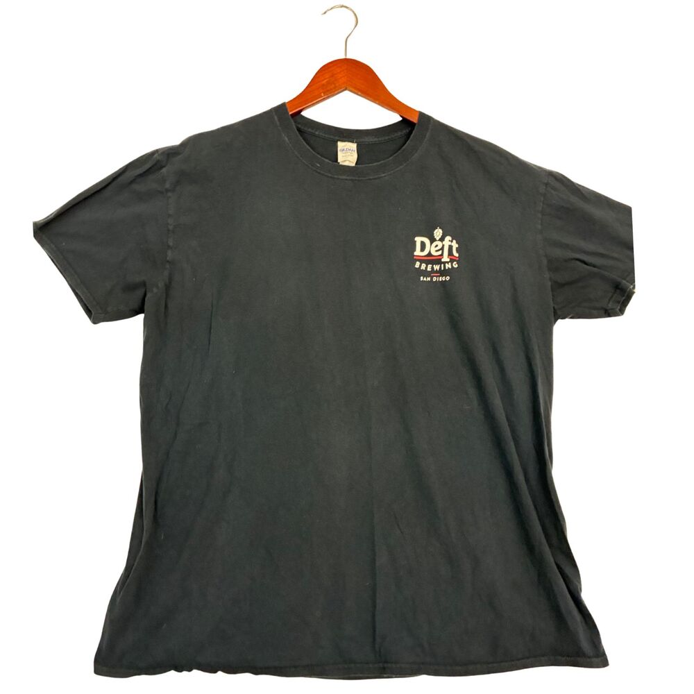 Deft Brewing San Diego Be Deft T Shirt Mens 2XL Black Brewery Beer Graphic Tee